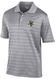 Champion Vermont Catamounts Mens Grey Textured Solid Short Sleeve Polo