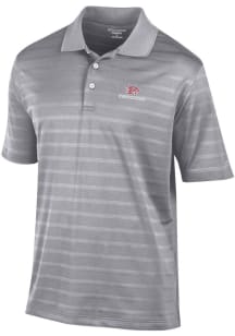 Champion CSU Chico Wildcats Mens Grey Textured Solid Short Sleeve Polo