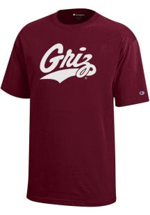 Champion Montana Grizzlies Youth Red Core Short Sleeve T-Shirt