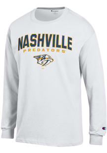 Champion Nashville Predators White Jersey Long Sleeve T Shirt