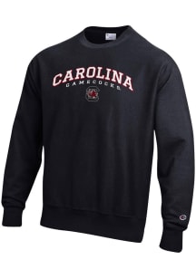 Champion South Carolina Gamecocks Mens Black Reverse Weave Long Sleeve Crew Sweatshirt