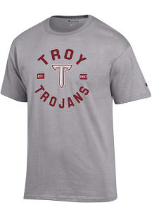 Champion Troy Trojans Grey Jersey Short Sleeve T Shirt