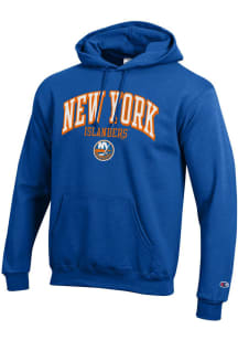 Champion New York Islanders Mens Blue Powerblend Long Sleeve Hoodie