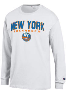 Champion New York Islanders White Jersey Long Sleeve T Shirt