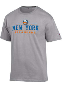 Champion New York Islanders Grey Jersey Short Sleeve T Shirt