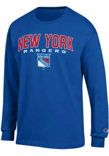 Champion New York Rangers Blue Jersey Long Sleeve T Shirt