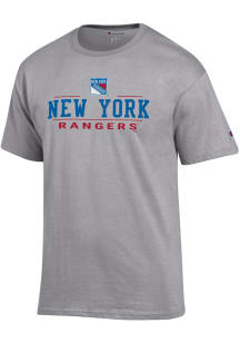 Champion New York Rangers Grey Jersey Short Sleeve T Shirt