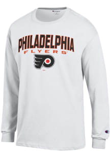 Champion Philadelphia Flyers White Jersey Long Sleeve T Shirt
