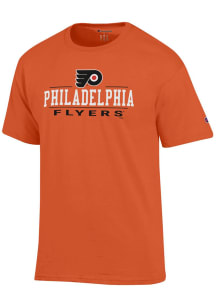 Champion Philadelphia Flyers Orange Jersey Short Sleeve T Shirt