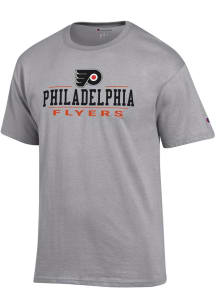 Champion Philadelphia Flyers Grey Jersey Short Sleeve T Shirt