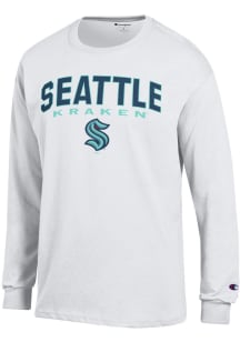 Champion Seattle Kraken White Jersey Long Sleeve T Shirt