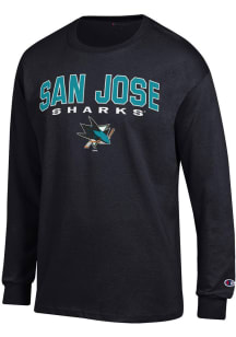 Champion San Jose Sharks Black Jersey Long Sleeve T Shirt