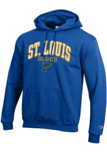 Champion St Louis Blues Mens Blue Powerblend Long Sleeve Hoodie