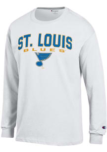Champion St Louis Blues White Jersey Long Sleeve T Shirt