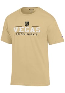 Champion Vegas Golden Knights Yellow Jersey Short Sleeve T Shirt
