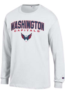 Champion Washington Capitals White Jersey Long Sleeve T Shirt