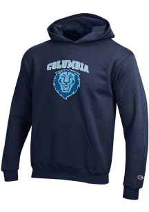 Champion Columbia College Cougars Youth Blue Powerblend Long Sleeve Hoodie