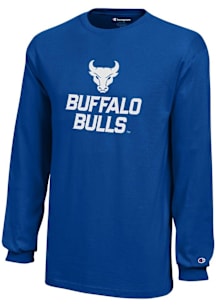 Champion Buffalo Bulls Youth Blue Core Long Sleeve T-Shirt