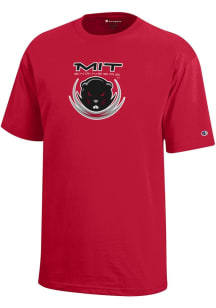 Champion MIT Engineers Youth Red Core Short Sleeve T-Shirt