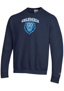 Champion Columbia College Cougars Mens Blue Powerblend Long Sleeve Crew Sweatshirt