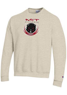 Champion MIT Engineers Mens Oatmeal Powerblend Long Sleeve Crew Sweatshirt