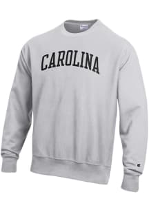 Champion South Carolina Gamecocks Mens Silver Reverse Weave Long Sleeve Crew Sweatshirt