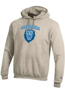 Champion Columbia College Cougars Mens Oatmeal Powerblend Long Sleeve Hoodie