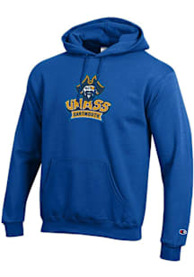 Champion University of Massachusetts Dartmouth Mens Blue Powerblend Long Sleeve Hoodie