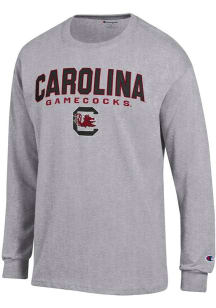 Champion South Carolina Gamecocks Grey Jersey Long Sleeve T Shirt