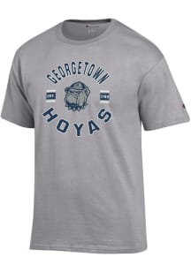 Champion Georgetown Hoyas Grey Jersey Short Sleeve T Shirt