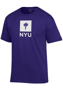 Champion NYU Violets Purple Jersey Short Sleeve T Shirt