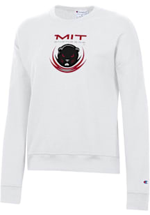 Champion MIT Engineers Womens White Powerblend Crew Sweatshirt