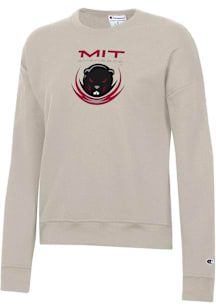 Champion MIT Engineers Womens Tan Powerblend Crew Sweatshirt