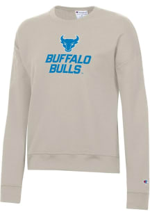 Champion Buffalo Bulls Womens Tan Powerblend Crew Sweatshirt