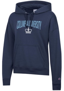 Champion Columbia College Cougars Womens Blue Powerblend Hooded Sweatshirt