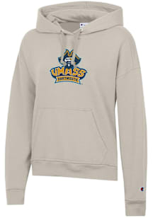 Champion University of Massachusetts Dartmouth Womens Tan Powerblend Hooded Sweatshirt