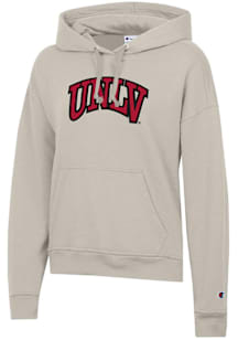 Champion UNLV Runnin Rebels Womens Tan Powerblend Hooded Sweatshirt
