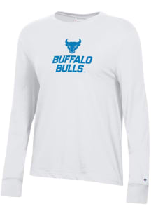 Champion Buffalo Bulls Womens White Core LS Tee