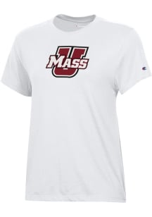 Champion Massachusetts Minutemen Womens White Core Short Sleeve T-Shirt