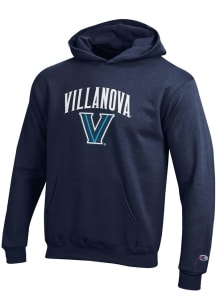 Champion Villanova Wildcats Youth Navy Blue Powerblend Long Sleeve Hoodie