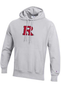 Mens Rutgers Scarlet Knights  Champion Reverse Weave Hooded Sweatshirt
