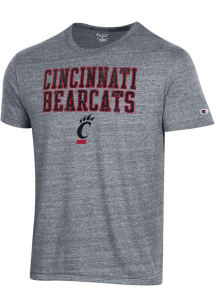 Cincinnati Bearcats Grey Champion Tri-Blend Short Sleeve Fashion T Shirt