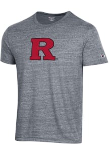 Rutgers Scarlet Knights Grey Champion Tri-Blend Short Sleeve Fashion T Shirt