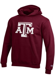 Champion Texas A&amp;M Aggies Youth Maroon Powerblend Long Sleeve Hoodie