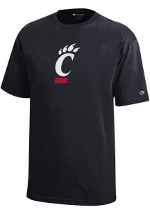 Youth Cincinnati Bearcats Black Champion Core Short Sleeve T-Shirt