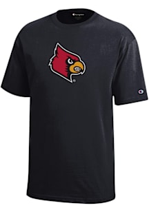 Champion Louisville Cardinals Youth Black Core Short Sleeve T-Shirt