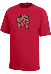 Youth Maryland Terrapins Red Champion Core Short Sleeve T-Shirt