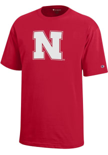 Youth Nebraska Cornhuskers Red Champion Core Short Sleeve T-Shirt