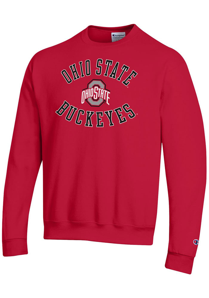 Champion Ohio State Buckeyes Mens Powerblend Long Sleeve Crew Sweatshirt