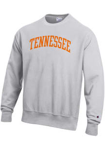 Champion Tennessee Volunteers Mens Silver Reverse Weave Long Sleeve Hoodie